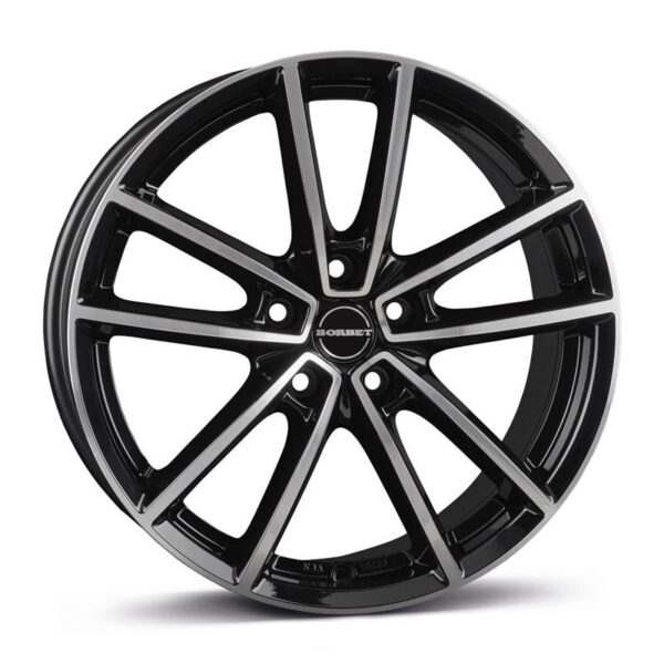 BORBET W Black Polished Glossy 8x20 5/112 ET41 CB57,1 R13