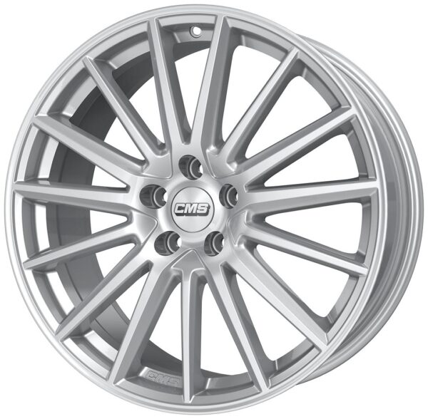 CMS C23 Racing Silver 9x18 5/112 ET52.5 CB66,5 (long bolt / MB cap) R14