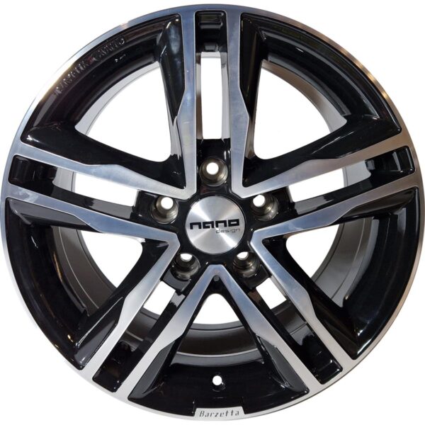 Nano BK424 Glossy Black Polished 7,5x17 5/120 ET50 CB65,1 ERÄ 60°